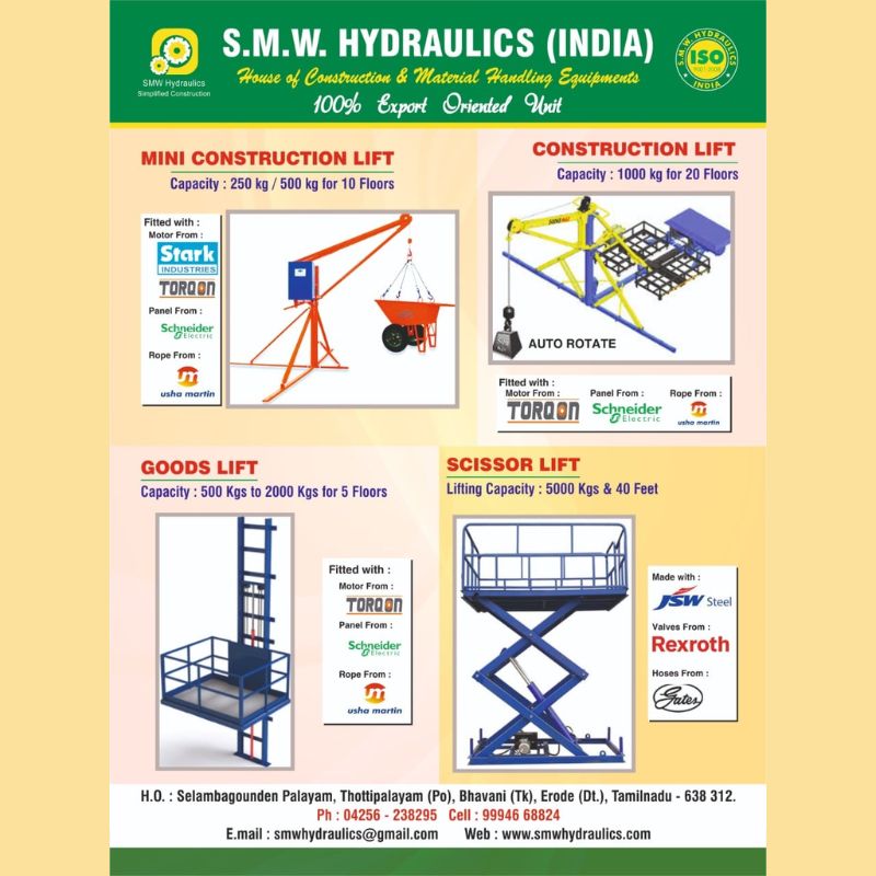 SMW Hydraulics ,
Manufacturer of construction equipment