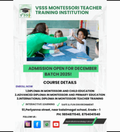 Erode Vsss Montessori Teacher Training Institute