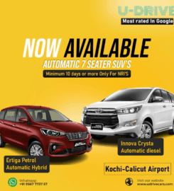 U – DRIVE rent a car Thrissur